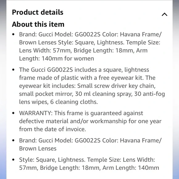 Women’s Gucci sunglasses $250 free press on nail set - Picture 8 of 13